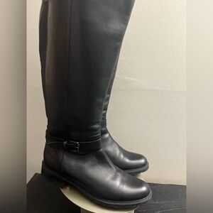 Blondo Womens Black Leather Riding Boots